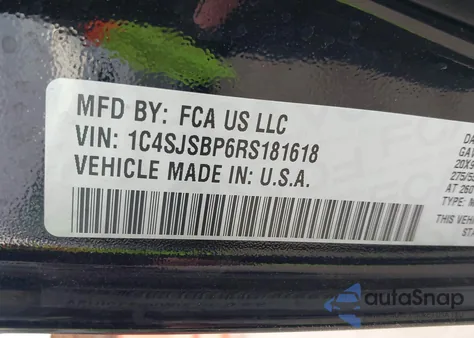 2024 Jeep Wagoneer L Series Ii z USA, uszkodzony, nr VIN 1C4SJSBP6RS181618